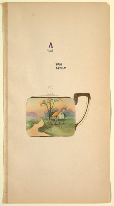 Diseño para una taza de té de Unknown